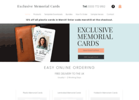 Exclusivememorialcards.co.uk thumbnail