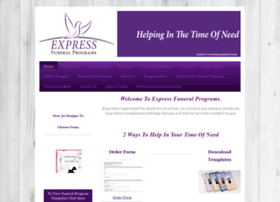 Expressfuneralprograms.com thumbnail