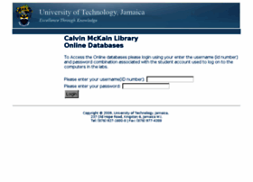 Ezproxy.utech.edu.jm thumbnail