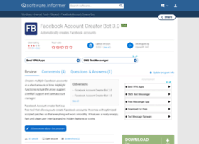 Facebook-account-creator-bot.software.informer.com thumbnail