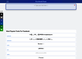 Facebookfonts.com thumbnail