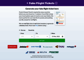 Fakeflighttickets.com thumbnail