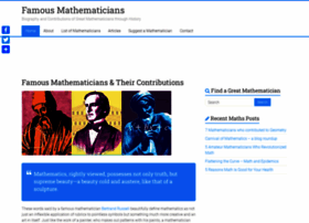 Famous-mathematicians.com thumbnail