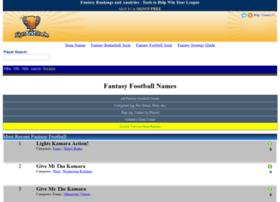 Fantasyfootballnames.com thumbnail