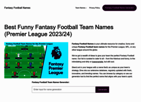 Fantasyfootballnames.org thumbnail
