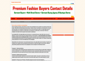Fashionbuyers.garmentbuyingagents.com thumbnail