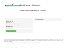 Fastpasswordgenerator.com thumbnail