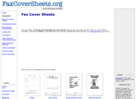 Faxcoversheets.org thumbnail