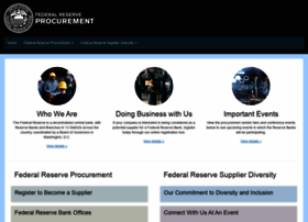 Federalreserveprocurement.org thumbnail