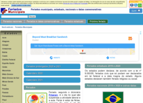 Feriadosmunicipais.com.br thumbnail