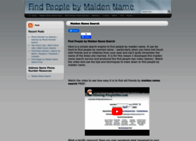 Findpeoplebymaidenname.com thumbnail