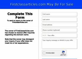 Firstclassarticles.com thumbnail