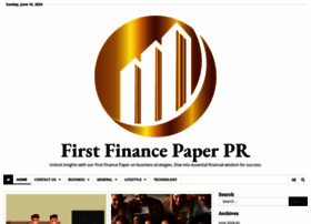 Firstfinancepaper.com thumbnail