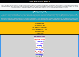 Fixmatkanumber.today thumbnail Fixmatkanumber.today thumbnail