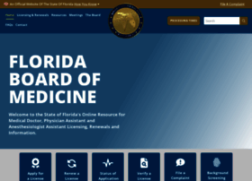 Flboardofmedicine.gov thumbnail