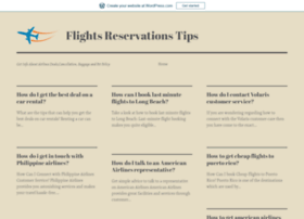 Flightreservationtips.wordpress.com thumbnail