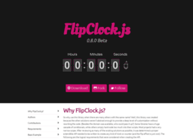 Flipclockjs.com thumbnail