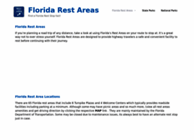 Roadside Fl Rest Stops , Florida Rest Area Rules – YMNPCC