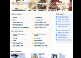 Foodsthathelploseweight.com thumbnail