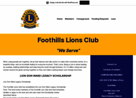 Foothillslionsclub.ca thumbnail