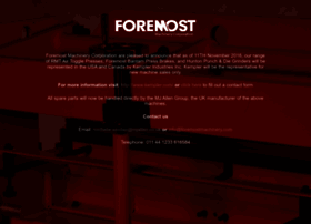 Foremostmachinery.com thumbnail