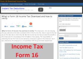Form16incometax.com thumbnail