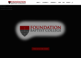 Foundationbaptistcollege.com thumbnail