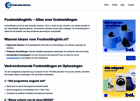 Foutmeldinginfo.nl thumbnail