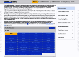 Free-bet-calculator.co.uk thumbnail