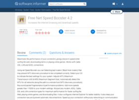Free-net-speed-booster.software.informer.com thumbnail