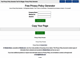 Free-privacy-policy-generator-tool.blogspot.com thumbnail