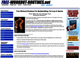 Free-workout-routines.net thumbnail