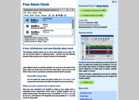 Freealarmclocksoftware.com thumbnail