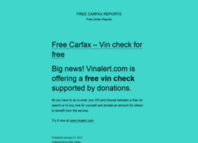 Freecarfax.net thumbnail