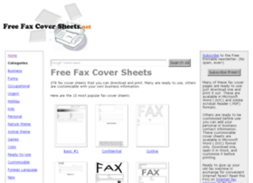 Freefaxcoversheets.org thumbnail