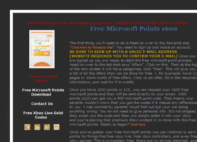 Freemicrosoftpoints1600.com thumbnail