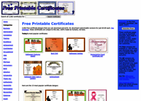 Freeprintablecertificates.net thumbnail
