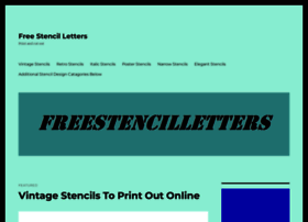 Freestencilletters.com thumbnail