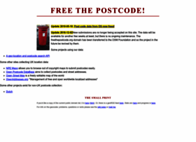 Freethepostcode.org thumbnail