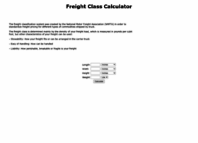 Freight-class-calculator.com thumbnail