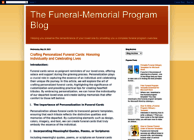 Funeralmemorialprograms.blogspot.com thumbnail