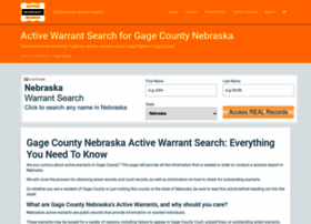 Gage-county-nebraska.activewarrantsearch.today thumbnail