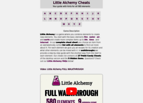 Little Alchemy Cheats - 580 Elements