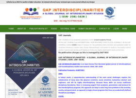 Gapinterdisciplinarities.org thumbnail