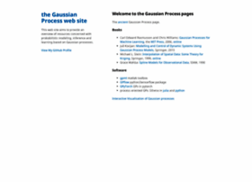 Gaussianprocess.org thumbnail