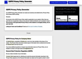 Gdprprivacypolicy.net thumbnail