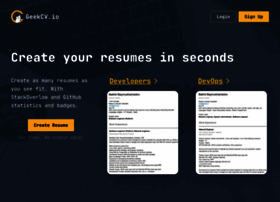 Geekcv.io thumbnail