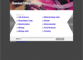 Geniusthesis.com thumbnail