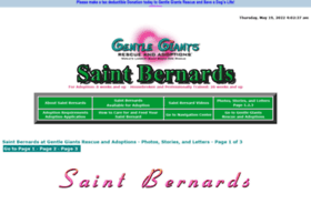 Gentlegiantsrescue-saint-bernards.com thumbnail