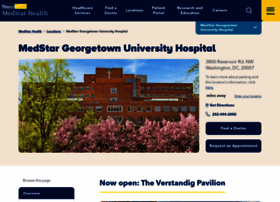 Georgetownuniversityhospital.org thumbnail